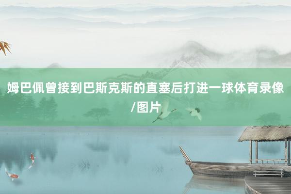 姆巴佩曾接到巴斯克斯的直塞后打进一球体育录像/图片